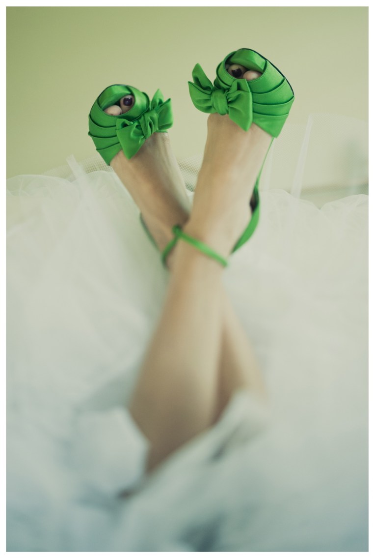 emerald wedding shoes