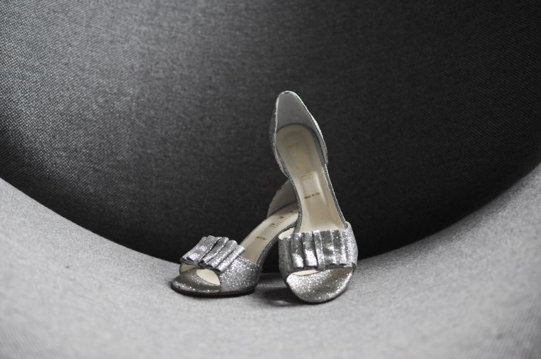 sparkly wedding shoes - two little birds planning