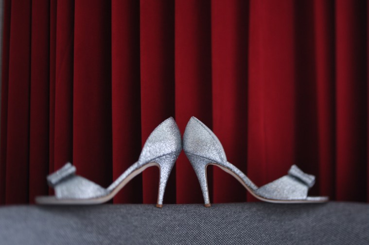 sparkly wedding shoes - two little birds planning