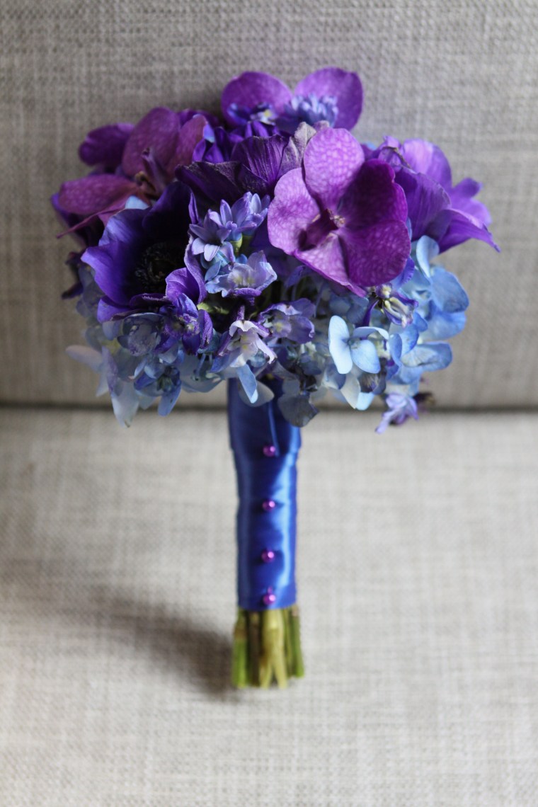 purple bridesmaids bouquet - two little birds planning