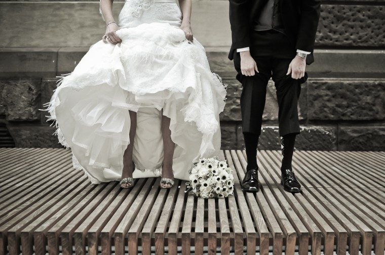 fun wedding picture - two little birds planning