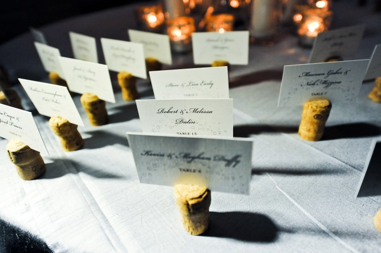 cork escort cards - two little birds planning