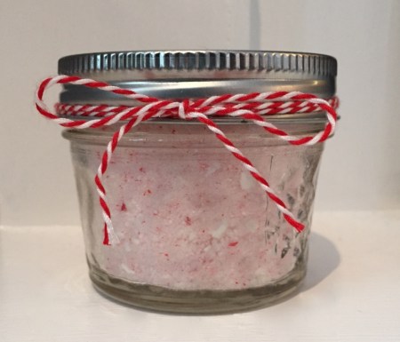 candy cane sugar scrub - two little birds planning