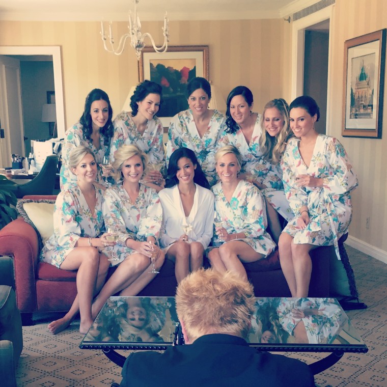 bridal party getting ready - two little birds planning